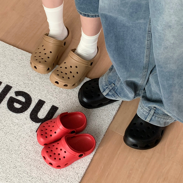 Thin Strap Children's Clogs Japanese Style Simple Boys' and Girls' Outdoor Beach Sandals Summer Parent-Child Closed-Toe Slippers — 3
