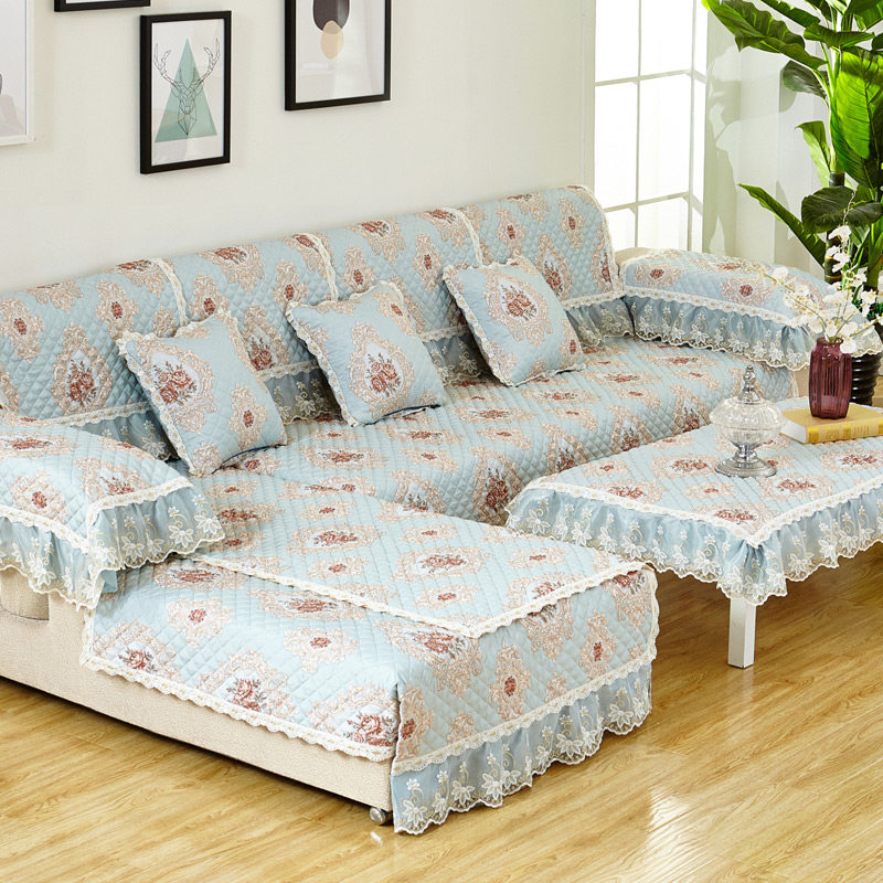 Sofa cushion European-style fabric four seasons universal modern minimalist non-slip cushion sofa cover all-inclusive universal cover full cover