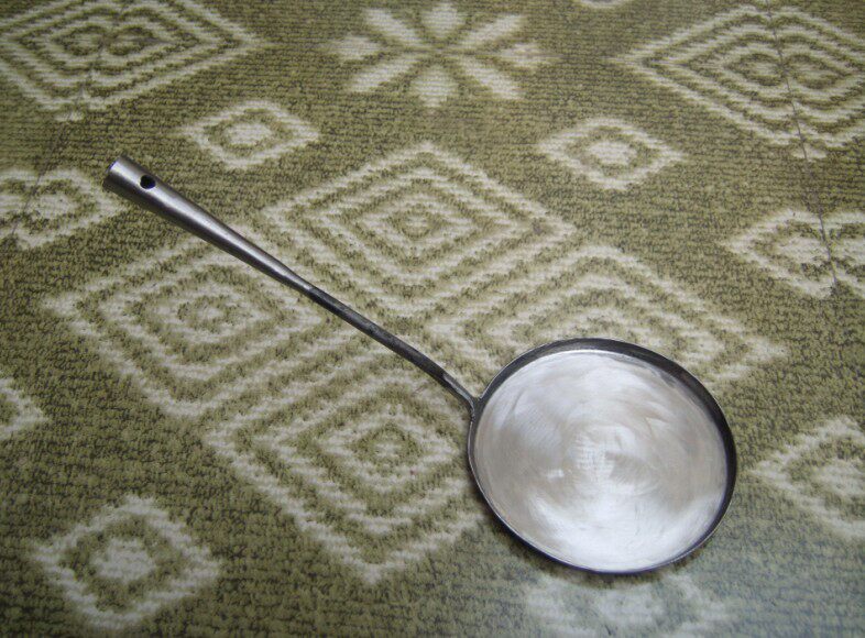 Oil Cake Spoon Large Oil Cake Spoon Flat Bottom Spoon Fried Pie Iron Spoon