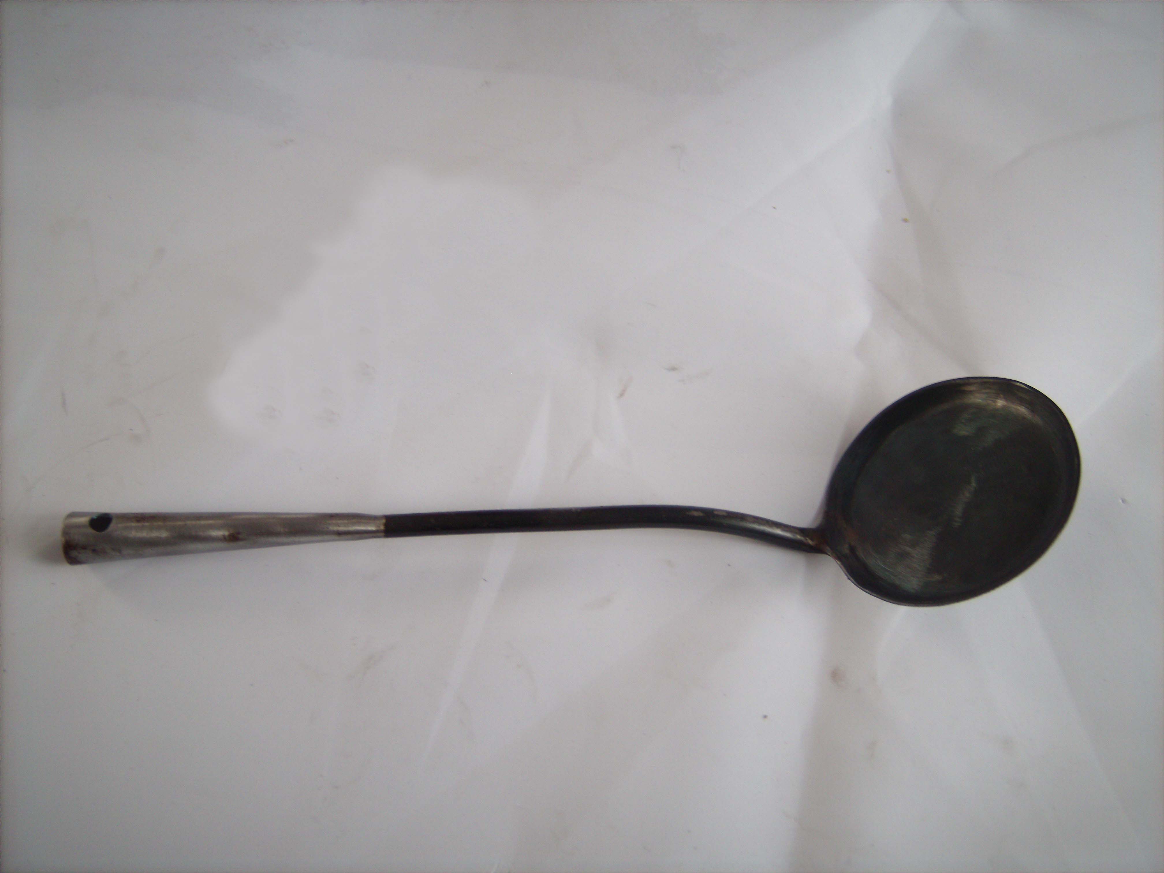 Iron Spoon Flat-bottomed Spoon Oil Cake Spoon Fried Little Pie Artisan Artisanal Fight