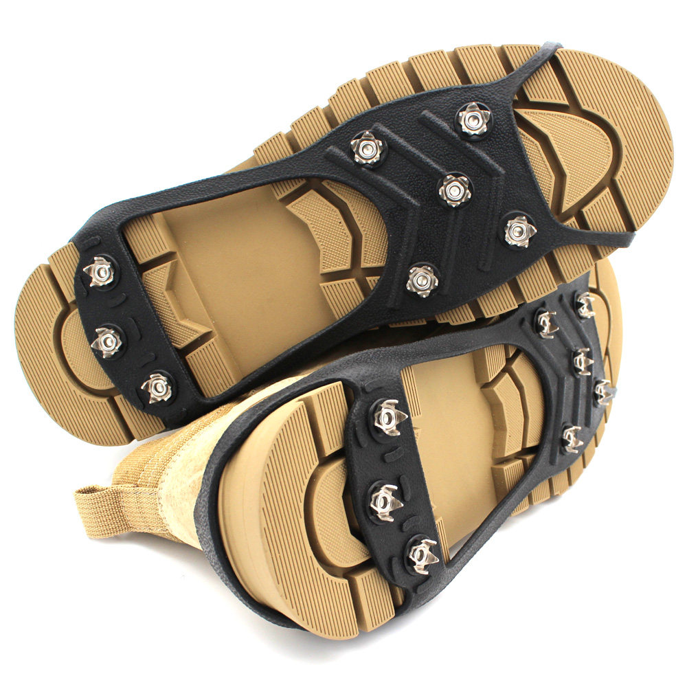Ice Claw 8 Teeth Non-slip Shoe Cover Outdoor Mountaineering Equipment Simple Shoe Nail Chain Snow Claw Ice Surface Snow Ice Catch Eight Teeth