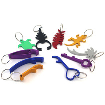 Camping travel creative gift alloy bottle opener keychain keychain multi-function can open beer cans
