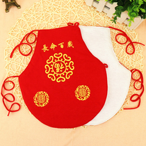 Pure cotton newborn pocket Baby belly pocket Lace-up big red plus cotton Long life 100-year-old full moon 100-day gift
