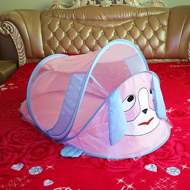 Baby Bed Mosquito Net Baby Laced Side Open Mongolian Bag Passable Mosquito Net Newborn Child Anti Mosquito Cool Mat Pillow