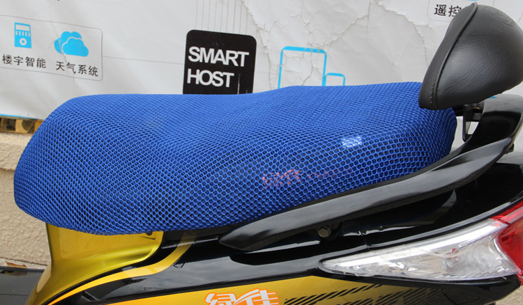 Phổ xe điện scooter cushion cover xe máy điện bao gồm chỗ ngồi đệm thoáng khí che kem chống nắng pad chống thấm net mùa hè bọc yên xe máy airblade