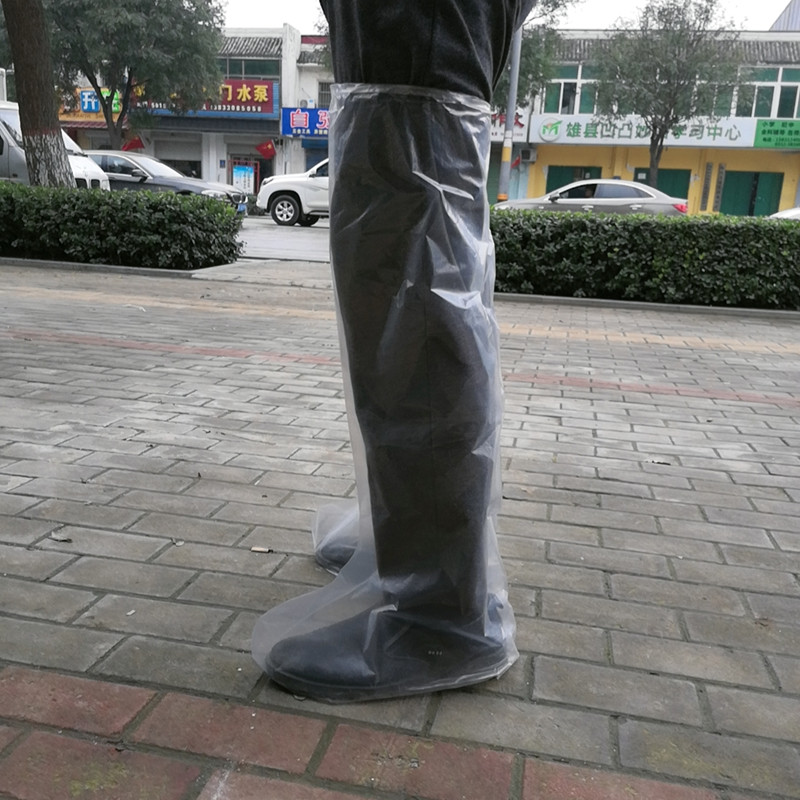 70 high foot type thick foot cover chemical plant shoe cover waterproof and oil-proof foot type convenient plastic bag