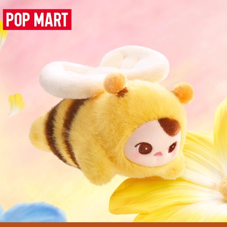Authentic Popmart Pucky Bean Elf Flying Series Plush Pendant Blind Box Gift
