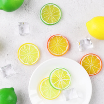Simulation lemon slices 2 price photography auxiliary props food ice water with ornaments photo shooting props