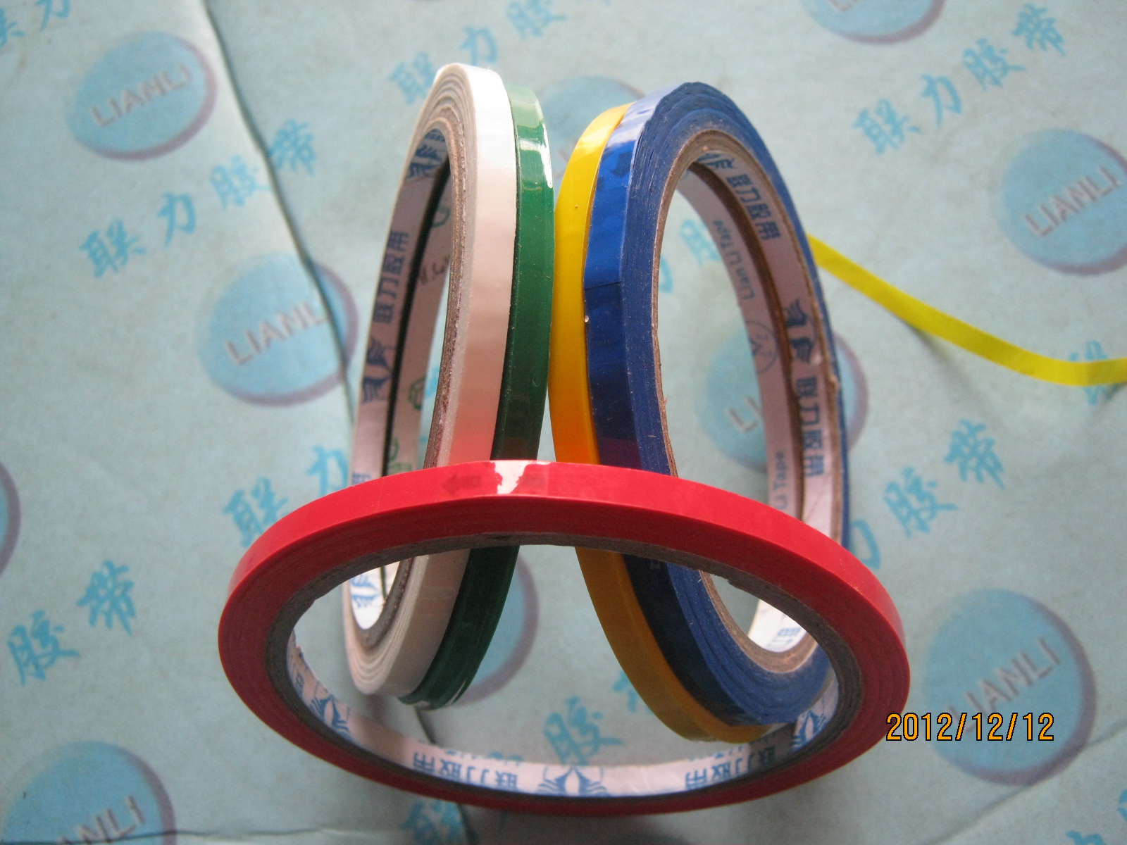 Factory tape direct color distinction color tape color tape paper color tape paper 0 5CM * 45m