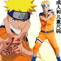 Anime trẻ em COSPLAY nam nữ đầy đủ quần áo Naruto Naruto Halloween COS quần áo - Cosplay cosplay