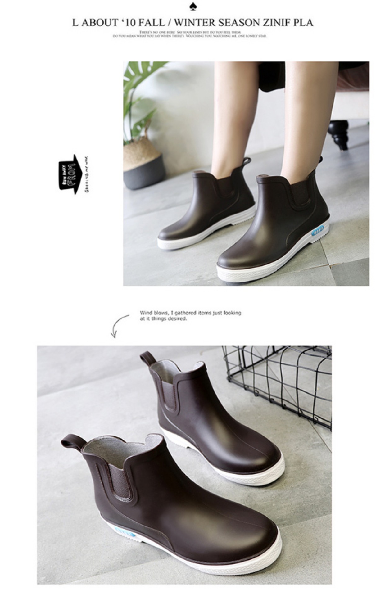 Mùa hè mưa khởi động nam ngắn ống non-slip giày thấp để giúp khởi động bằng phẳng giày làm việc không thấm nước giày cao su nhà bếp nam mưa khởi động dép nhựa đi mưa