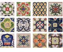 Spot Xin Obo ceramic new 15*15 hand-painted wall tiles European Kitchen Wall Flower Hall ground wave line