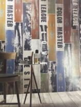 Spot European simple English imitation wood grain wall tiles room floor hotel Fashion restaurant decoration home kitchen and bathroom