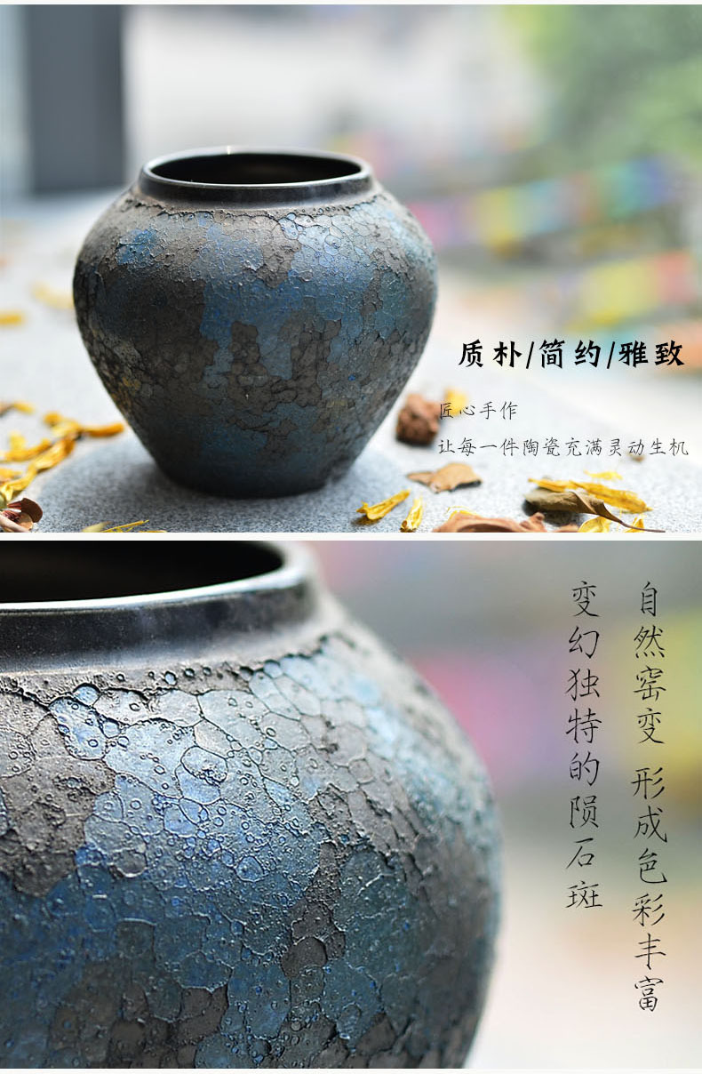 Jingdezhen coarse some ceramic porcelain restoring ancient ways do old pot sitting room place dry flower vases, flower arranging flower implement creative decorations