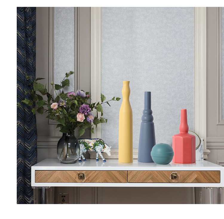 Nordic ceramic vases, flower arranging place to live in the living room decoration to the hotel I and contracted morandi color creative arts