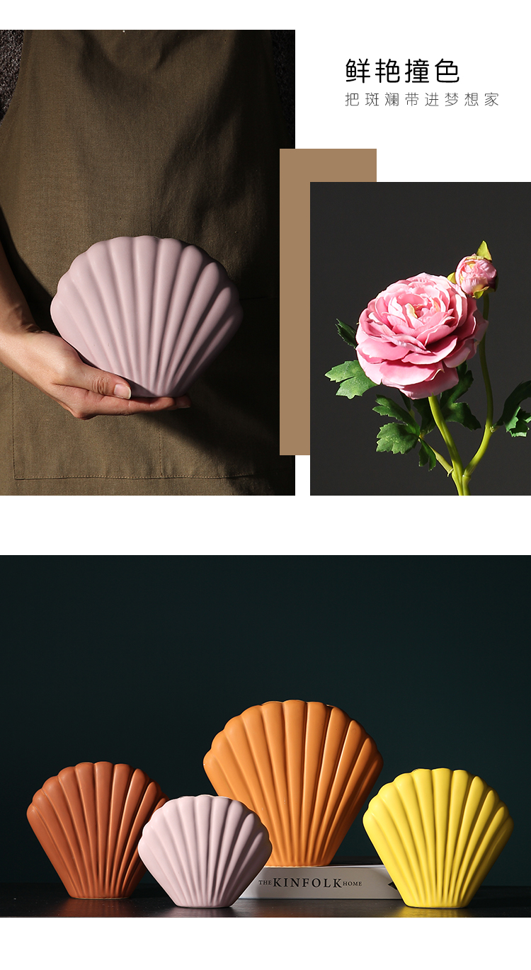 Northern - ceramic vase creative I and contracted dry flower arranging flowers desktop ikea sitting room adornment is placed