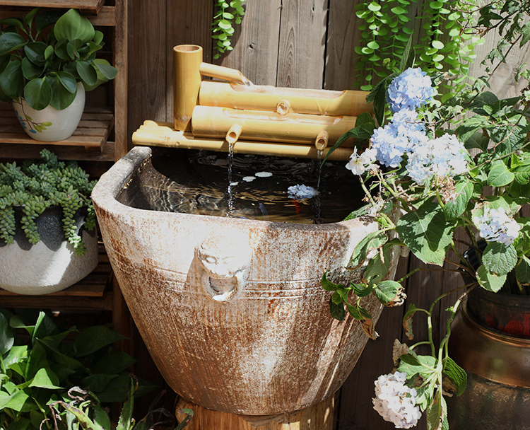 Checking out retro ceramic VAT coarse pottery landing place round altar archaize square tank big flowerpot aquarium courtyard garden