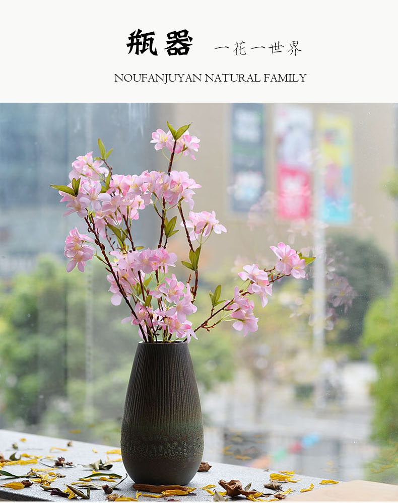 New Chinese style ceramic floret bottle mesa contracted and I up sitting room simulation of dry flower arranging creative flower flower furnishing articles