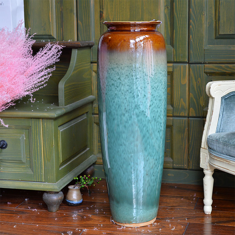 Jingdezhen ceramic vase vase sitting room porch place flower arrangement of Chinese style of large vases, sitting room hotel decoration