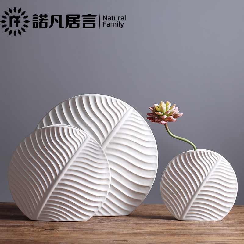 Ceramic vase northern wind simulation flower, flower implement furnishing articles example room dining - room sitting room desktop vase decoration villa