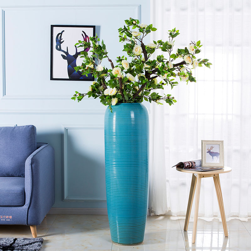 Ceramic flower vases, American European furnishing articles contracted and I Mediterranean hotel club small pure and fresh and living room decoration
