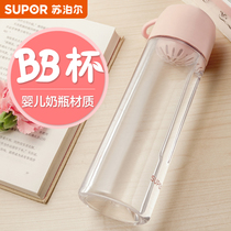 Supor bb Cup portable Korean version of Korean cute female student portable water cup fresh water Cup