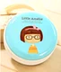 Phiên bản tiếng Hàn của ví tiền tròn dễ thương nữ mini cầm tay kim loại chống sốc dây kéo nhỏ tai nghe túi đựng tiền xu
