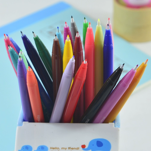 Лайнер, ручка-роллер, акварель, мелки, ручка на водной основе