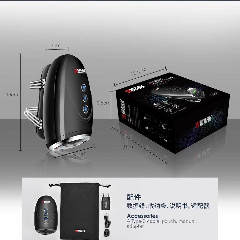 Barber Shop, Hair Salon, Home-Use Handheld Massager, Multifunctional Head and Shoulder Massager, Electric Men's Oil Head Shaving Massager