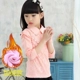 Áo sơ mi bé gái 4 dây cotton dài tay mùa thu 5 trẻ em 6T áo 7 bé 8 plus nhung trắng 12 áo ren 13 tuổi