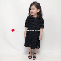 BabyWe Korean Childrens Dress 2020 New Little Girl Princess Yang Chip Sleeve Dress