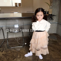 BabyWe Korea Childrens Dress Super Ocean Dress 2020 Autumn Parent - Child Model