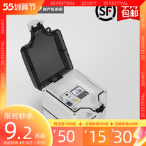 Waterproof Socket Outdoor Home Electric Meter Scooters 220v Single-Phase Rental House Multifunction Waterproof Case Drain open