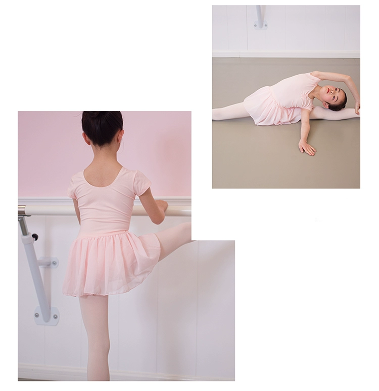 DanceYou cotton tutu quần áo trẻ em tập nhảy jumpsuit cô gái khoe sợi váy sợi mềm - Khiêu vũ / Thể dục nhịp điệu / Thể dục dụng cụ