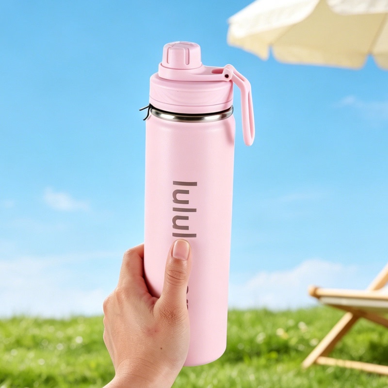 Lulu Thermos Cup Sports Water Bottle Dew Cup Back to Life Fitness Water Bottle Cold-Keeping Cup Car Cup