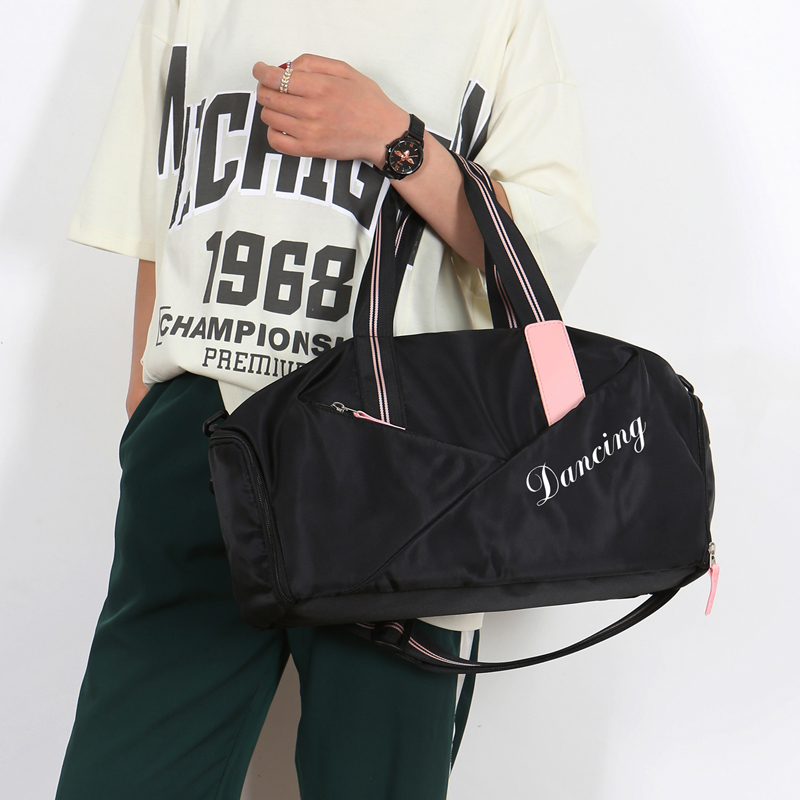 Fitness bag women's sports bag dry and wet separation swimming yoga training bag adult dance bag one-shoulder diagonal handbag