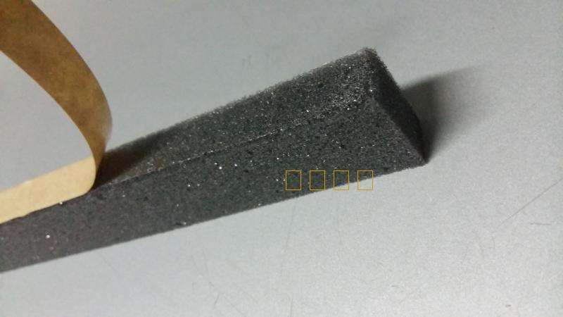 Factory price direct sale single - sided with adhesive sponge sealing Fill Sound and dust - proof and wind - shading sponge strip