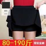 Танцующая юбка, защитное белье, штаны, мини-юбка, высокая талия, А-силуэт