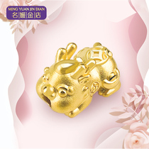 Socialite gold shop 999 baby 3d hard Gold Gold transfer beads handstring accessories cute leather Hill