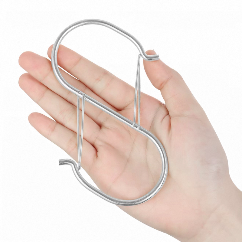 Double Windproof Buckle Large Hook Spring Buckle Two-Way Buckle S-Shaped Hook Windproof Buckle S-Shaped Hook for Home and Outdoor Storage