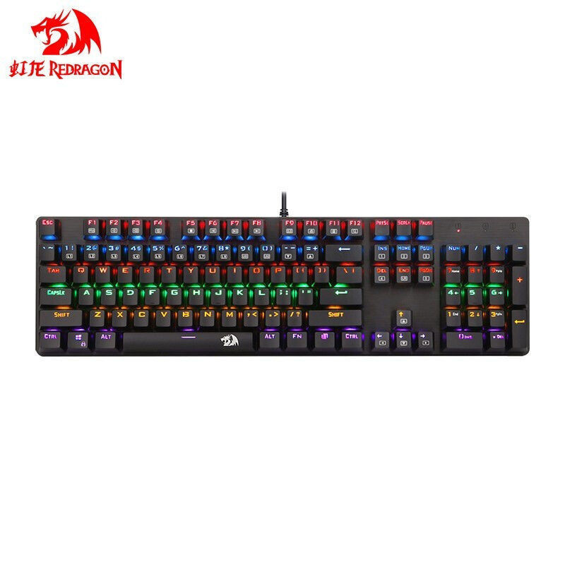 Red Dragon K376 Special Price Mechanical Keyboard, Running Lights with Multiple Lighting Modes, Gaming Mechanical Keyboard