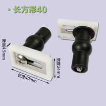 Toilet lid screw cover plate accessories upper expansion sleeve stainless steel round fixing screw universal metal rectangle