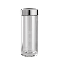 Shunfa and Dao 280ml double-layer straight heat insulating glass thickened sealed heat-resistant glass office water Cup