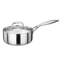Cishair Haute Door Single Handle Soup Pan 16cm Triple Layer Steel Soup Milk Pan Physics 304 stainless steel environmentally friendly without coating