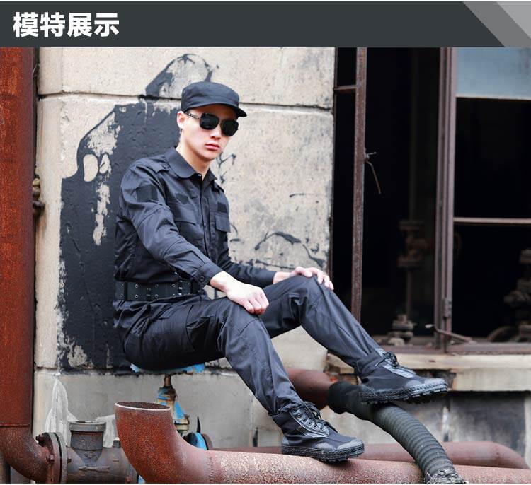 Bottes militaires pour homme - porter - Ref 1398231 Image 9