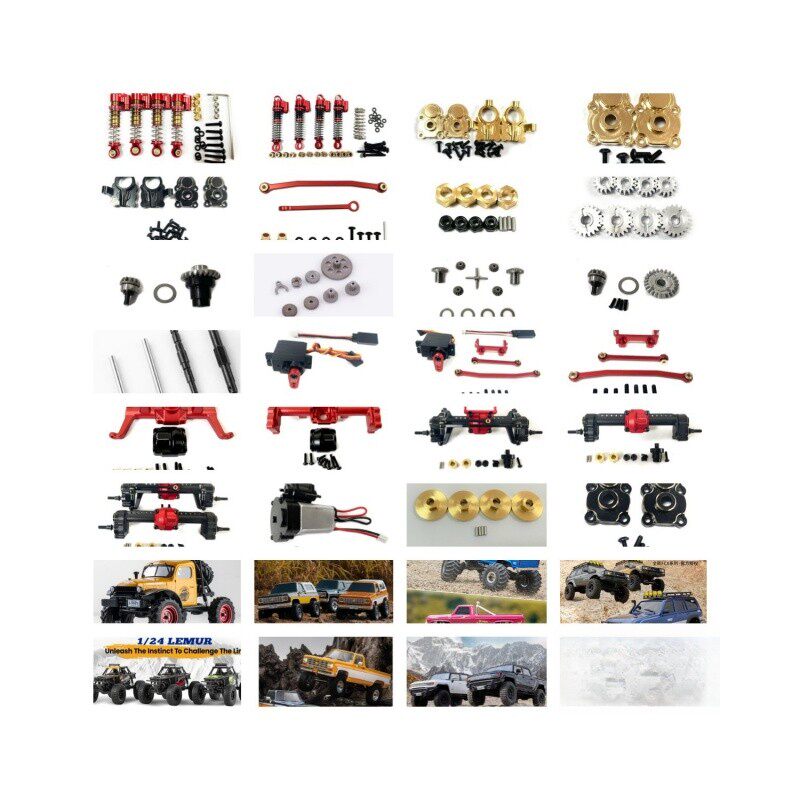 Дробилка Xiaoqi Chevrolet K5 серии FMS 1/24 1/18FCX V2 Toyota LC80 металлические аксессуары Изображение 1
