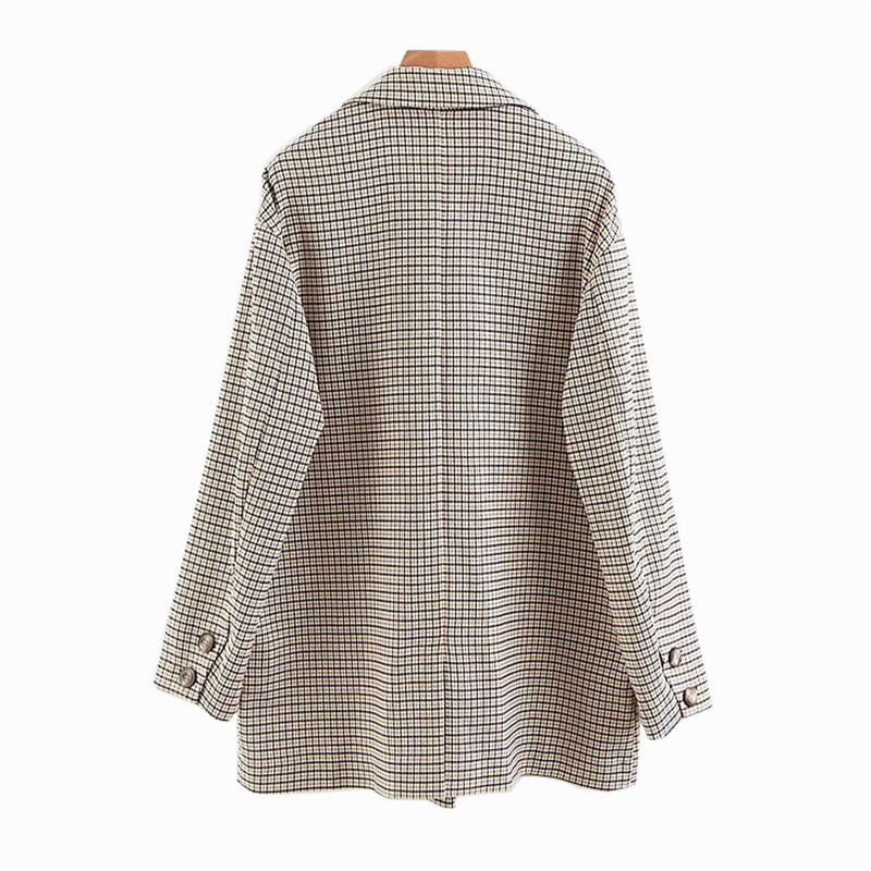 Mùa thu mới TRF Women Ve áo dài tay áo kẻ sọc hai dây Blazer Top 07756013712 - Business Suit đầm dài qua gối cho tuổi trung niên