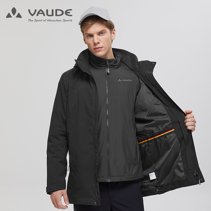 VAUDE Weide 1218060 men's section outdoor hiking climbing windproof and warm three-in-one cotton liner sub-machine clothes