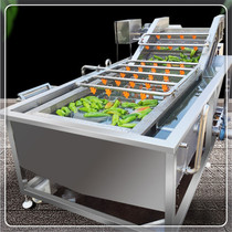 Xu Crowdfruits Vegetable Cleaning Machines Large Commercial Canteen Food Factory Stainless Steel Washing Machine Gas Bubble Style Customizable