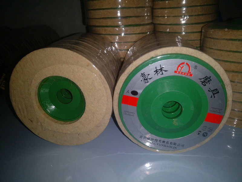 Wool felt wheel 100 type stainless steel stone metal mirror polishing angle grinder tool wool disc grinder